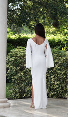 Elegant Cape Maxi Dress