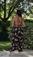 Floral Halter Jumpsuit