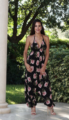 Floral Halter Jumpsuit