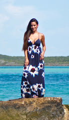 Floral Maxi with Keyhole Back