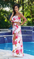 Floral Print Set - White