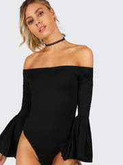 Off Shoulder Bell Bodysuit