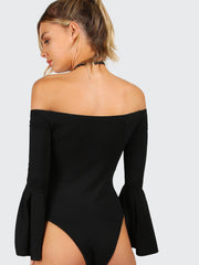 Off Shoulder Bell Bodysuit